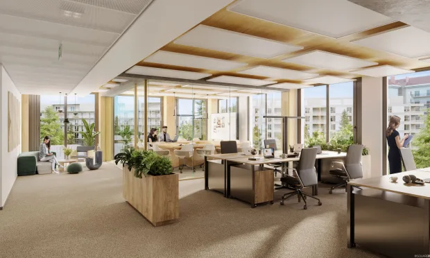 LeopoldQuartier Office | Modernes Büro in Holzhybridbauweise | Nahe Donaukanal