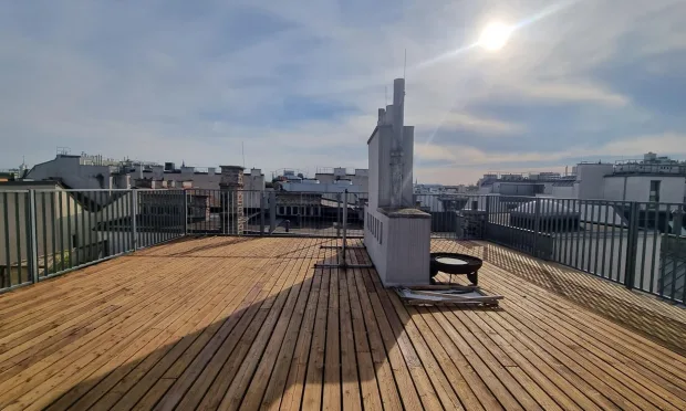 Top-floor apartment, first occupancy, 3 rooms with balcony