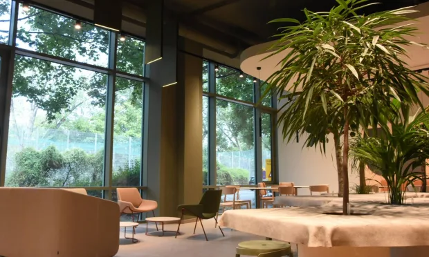 Restaurant area in Work-Life Building