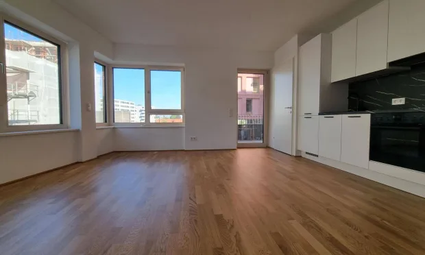 First occupancy at the Village: 2-room apartment with balcony for rent