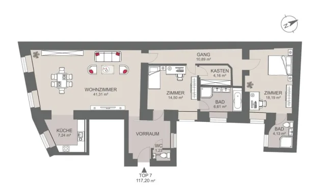 Thumbnail: LUXUS WOHNUNG NÄHE STAATSOPER