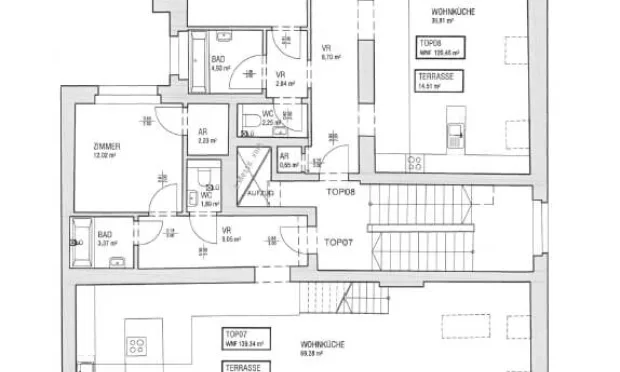 Thumbnail: Dachgeschoß Wohnung mit Terrasse und schönem Ausblick, Garagenplatz verfügbar