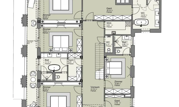 Thumbnail: Modern condominium in stylish old building in prime city centre location