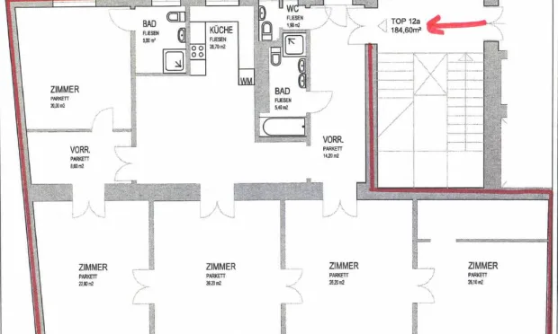 Thumbnail: Klassischer Altbau 5 Zimmer beim Theresianum