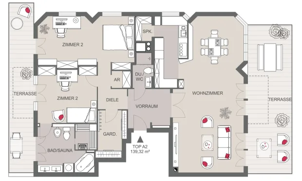 Thumbnail: Gartenwohnung in Toplage