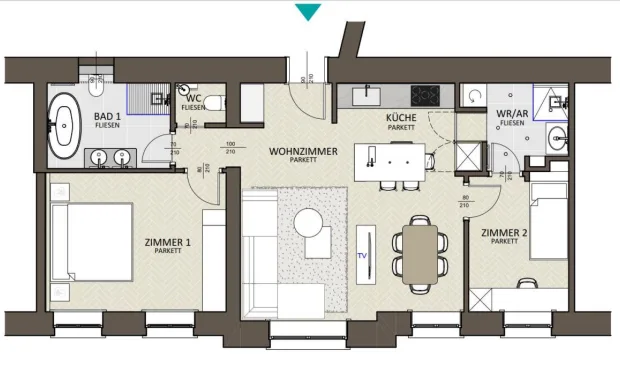 Thumbnail: Stylishly renovated old apartment