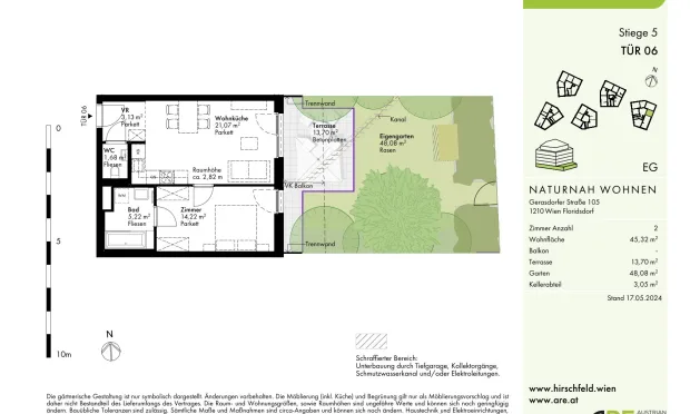 Thumbnail: Hirschfeld - First occupancy with outdoor spaces - sustainable living on the outskirts of the city!