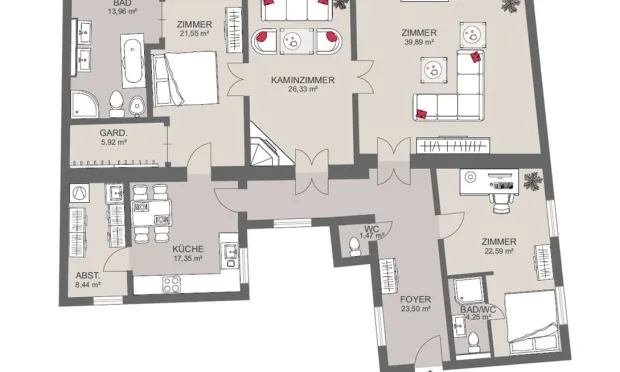 Thumbnail: Wunderschöne Altbauwohnung im historischen Stadtkern