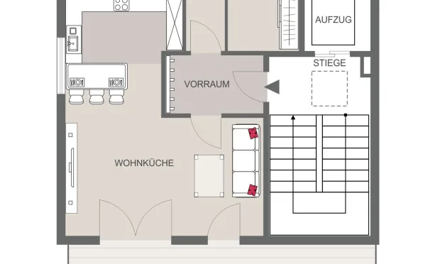 Thumbnail: Moderne DG-Wohnung nahe der Alten Donau