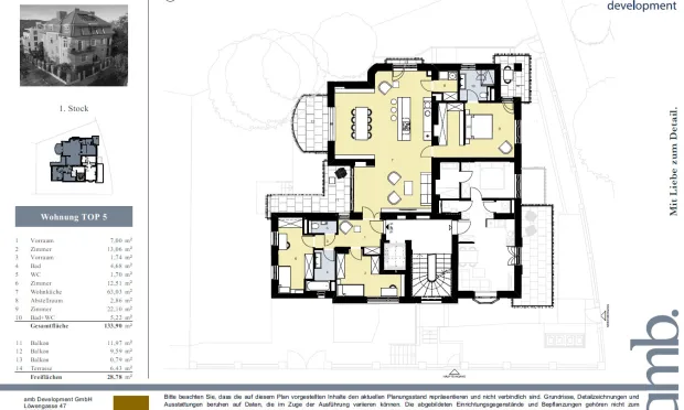 Thumbnail: Revitalized apartments  at the Döbling Cottage
