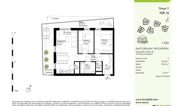 Thumbnail: Hirschfeld - First occupancy with outdoor spaces - sustainable living on the outskirts of the city!