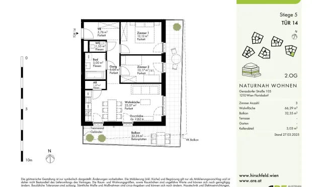 Thumbnail: Hirschfeld - First occupancy with outdoor spaces - sustainable living on the outskirts of the city!
