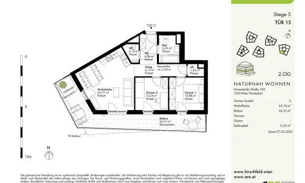 Thumbnail: „Das Hirschfeld“ Erstbezüge mit Außenflächen-nachhaltiges Wohnen am Rande der Stadt!