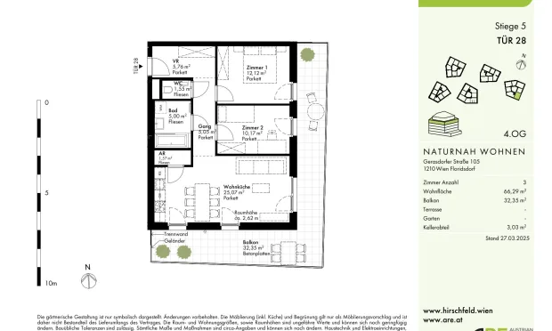 Thumbnail: „Das Hirschfeld“ Erstbezüge mit Außenflächen-nachhaltiges Wohnen am Rande der Stadt!