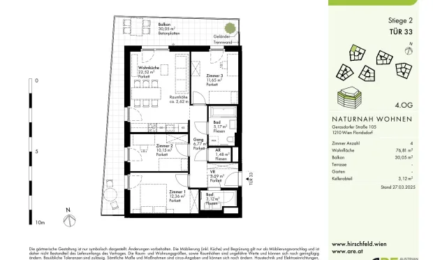 Thumbnail: „Das Hirschfeld“ Erstbezüge mit Außenflächen-nachhaltiges Wohnen am Rande der Stadt!