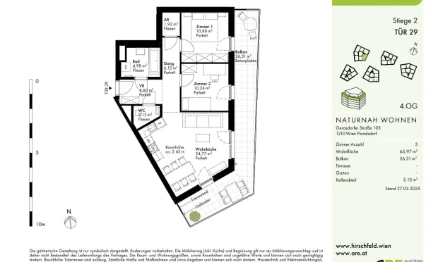 Thumbnail: Hirschfeld - First occupancy with outdoor spaces - sustainable living on the outskirts of the city!