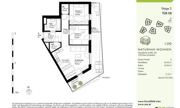 Thumbnail: „Das Hirschfeld“ Erstbezüge mit Außenflächen-nachhaltiges Wohnen am Rande der Stadt!