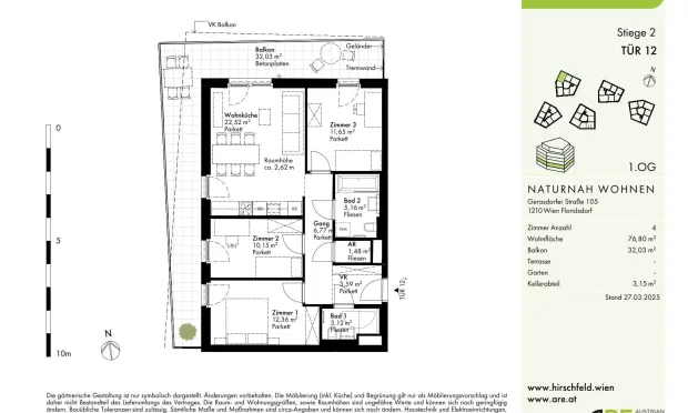 Thumbnail: „Das Hirschfeld“ Erstbezüge mit Außenflächen-nachhaltiges Wohnen am Rande der Stadt!