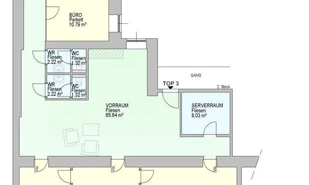 Thumbnail: Prestigious old building office near the Museumsquartier