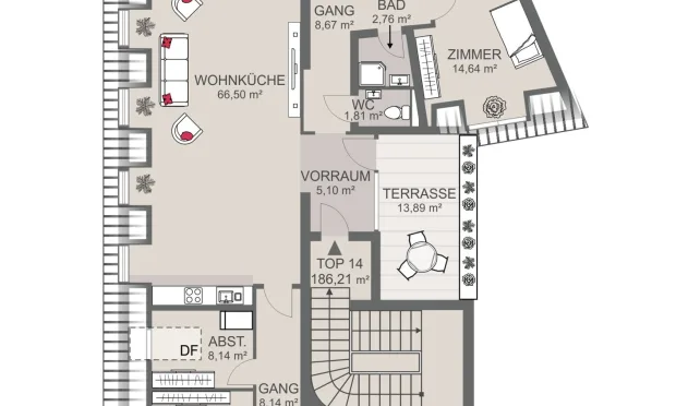 Thumbnail: Toplage Nähe Kutschkermarkt