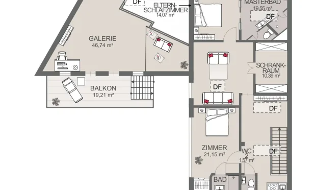 Thumbnail: Mitten im Neunten - Loft mit Garten und Terrasse