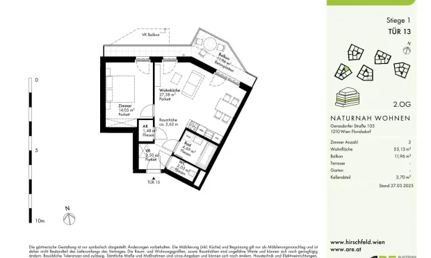 Thumbnail: „Das Hirschfeld“ Erstbezüge mit Außenflächen-nachhaltiges Wohnen am Rande der Stadt!