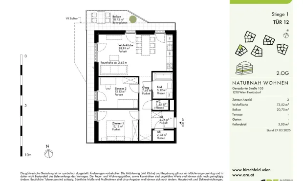 Thumbnail: Hirschfeld - First occupancy with outdoor spaces - sustainable living on the outskirts of the city!