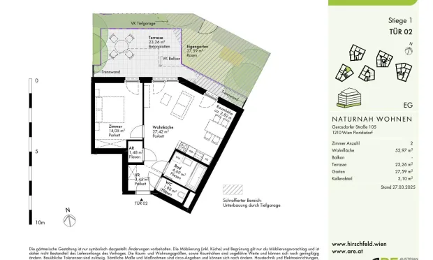 Thumbnail: „Das Hirschfeld“ Erstbezüge mit Außenflächen-nachhaltiges Wohnen am Rande der Stadt!