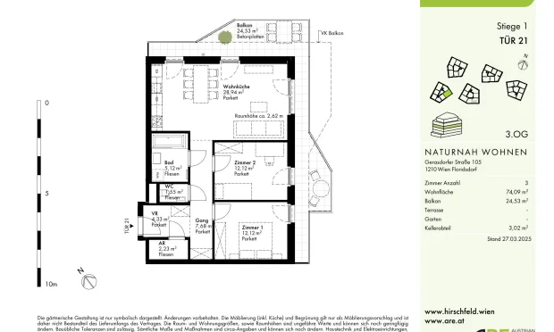 Thumbnail: Hirschfeld - First occupancy with outdoor spaces - sustainable living on the outskirts of the city!