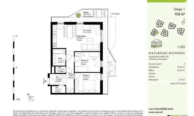 Thumbnail: Hirschfeld - First occupancy with outdoor spaces - sustainable living on the outskirts of the city!