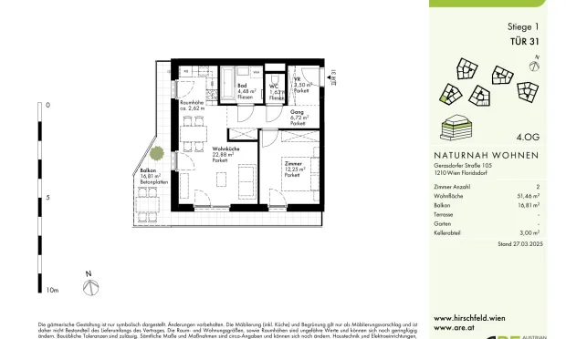 Thumbnail: „Das Hirschfeld“ Erstbezüge mit Außenflächen-nachhaltiges Wohnen am Rande der Stadt!