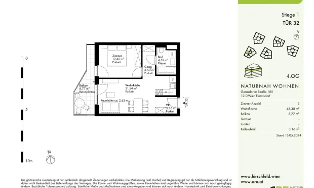 Thumbnail: „Das Hirschfeld“ Erstbezüge mit Außenflächen-nachhaltiges Wohnen am Rande der Stadt!