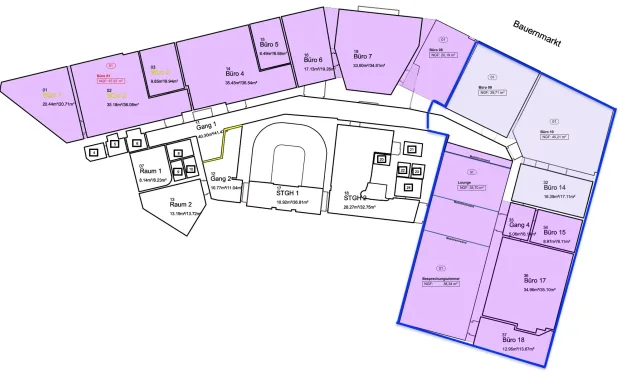 Thumbnail: Hochwertiges Altbaubüro Nähe Stephansplatz