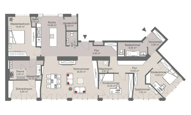 Thumbnail: Furnished 4-room apartment near Stephansplatz