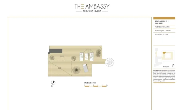 Thumbnail: Penthouse mit über 170 m² Terrassenfläche