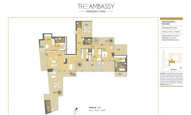 Thumbnail: Penthouse mit Blick auf den Stephansdom und großzügigen Freiflächen