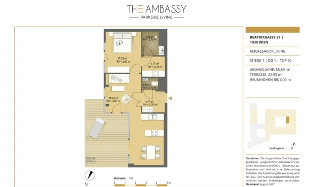 Thumbnail: Wohnen am Stadtpark! Zentral gelegene 2-Zimmerwohnung