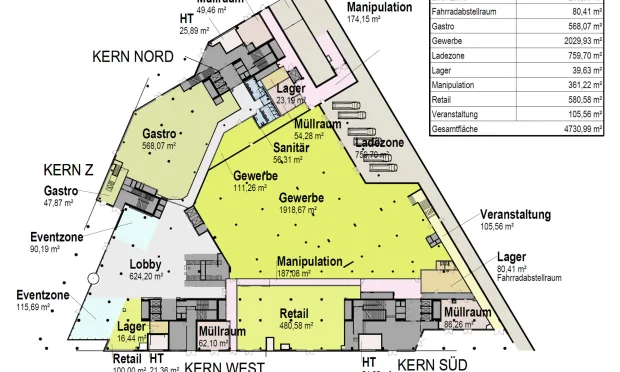 Thumbnail: Laborflächen im Central Hub | Twenty One