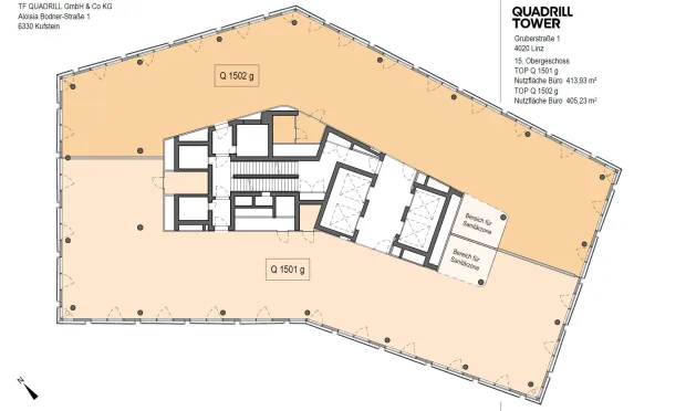 Thumbnail: PROVISIONSFREI - Moderne Büros im Quadrill Tower