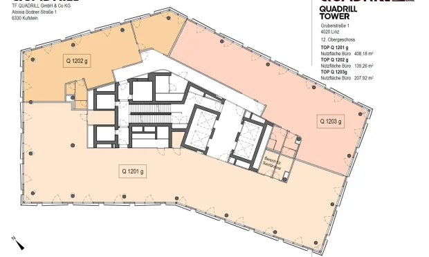 Thumbnail: PROVISIONSFREI - Moderne Büros im Quadrill Tower