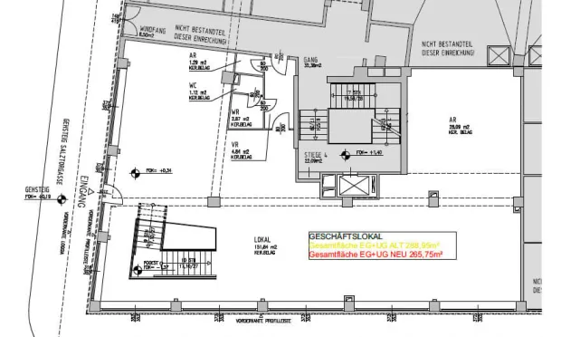 Thumbnail: Eck-Geschäftsfläche Nähe Schwedenplatz