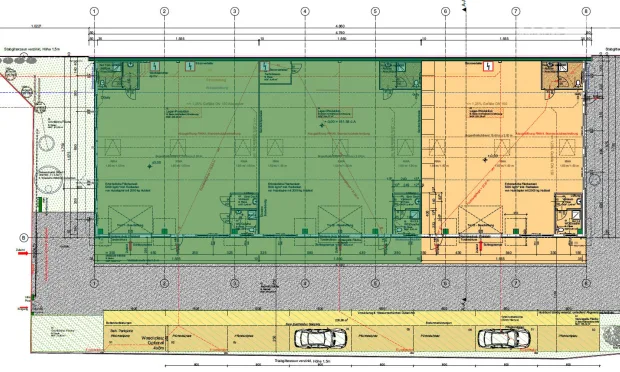 Thumbnail: Newly built warehouses with office space