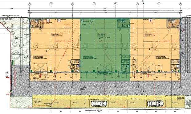 Thumbnail: Newly built warehouses with office space