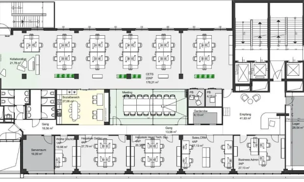 Thumbnail: Modernes Büro im Greenworx
