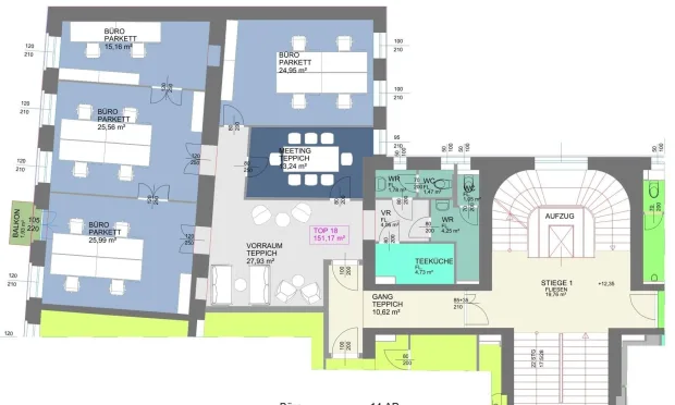 Thumbnail: Bürohaus auf der Mariahilfer Straße