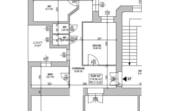 Thumbnail: Altbauwohnung, 3 Zimmer, Schottenfeldgasse - WG geeignet
