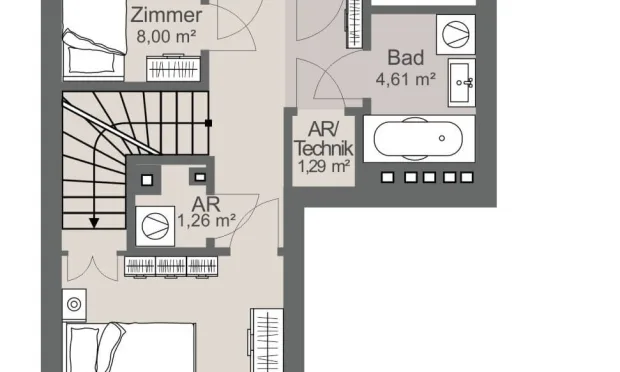 Thumbnail: Neue Dachgeschoss Maisonette mit Terrasse nahe Schönbrunn