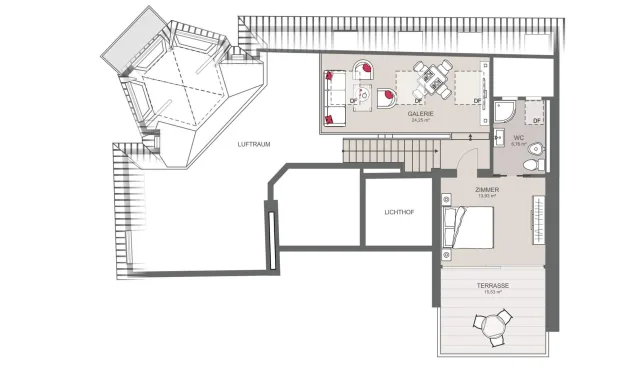 Thumbnail: Attic duplex apartment with two terraces
