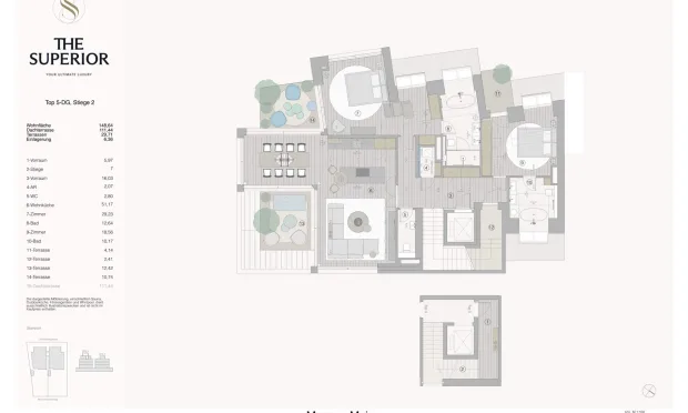 Thumbnail: Exklusive 3-Zimmer-Wohnung mit Panoramablick und luxuriöser Dachterrasse