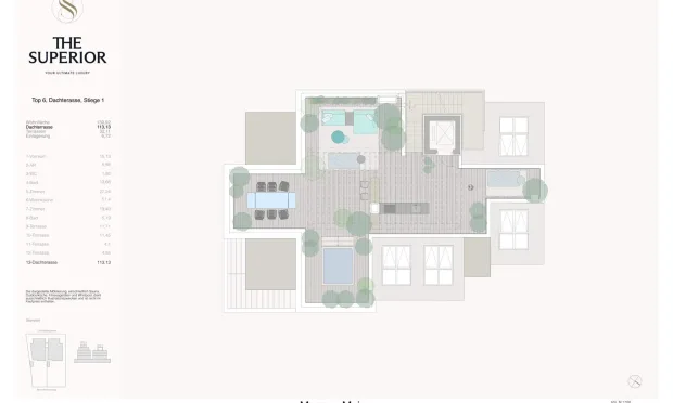 Thumbnail: Exklusive Dachgeschosswohnung mit spektakulärem Blick über Wien und Dachterrasse im The Superior